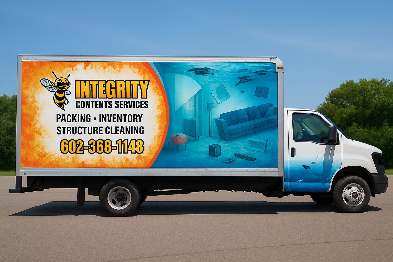 Integrity Contents Services packing and inventory truck